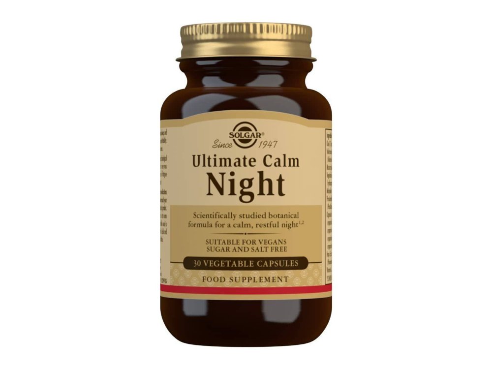 Solgar Ultimate Calm Night Συμπλήρωμα Διατροφής Με Βαλεριάνα Για Εύκολο & Γρήγορο Ύπνο, 30 Φυτικές Κάψουλες