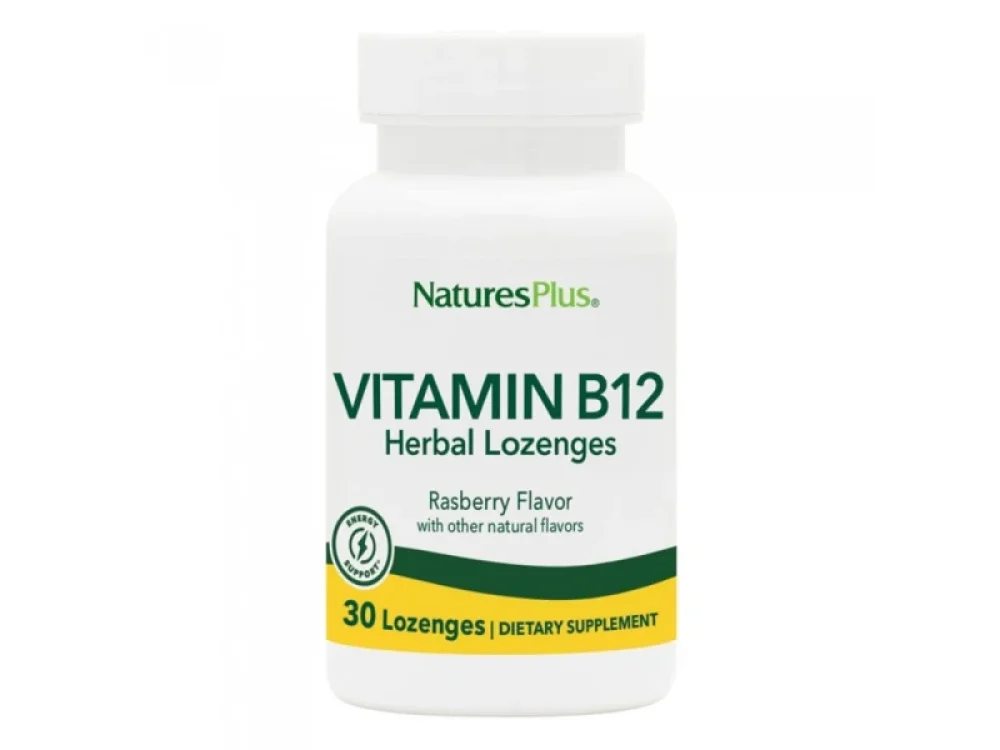 Natures Plus Vitamin B12 1000mcg, 30logenzes