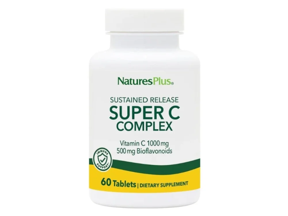 Natures Plus Super C Complex 1000mg Συμπλήρωμα Βιταμίνης C, 60tabs