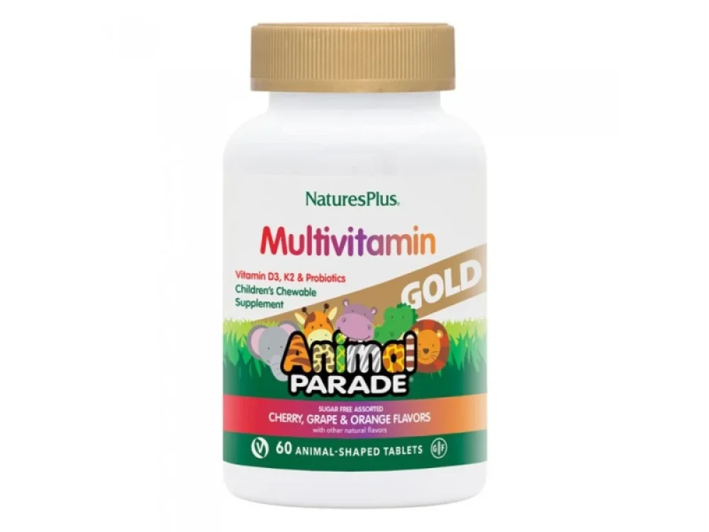 Natures Plus Animal Parade Gold Multivitamin, 60chew.tabs