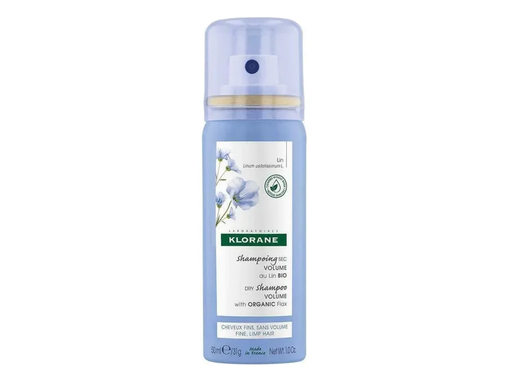 Klorane Linum Dry Shampoo για Όγκο με Ίνες Βιολογικού Λιναριού, 50ml