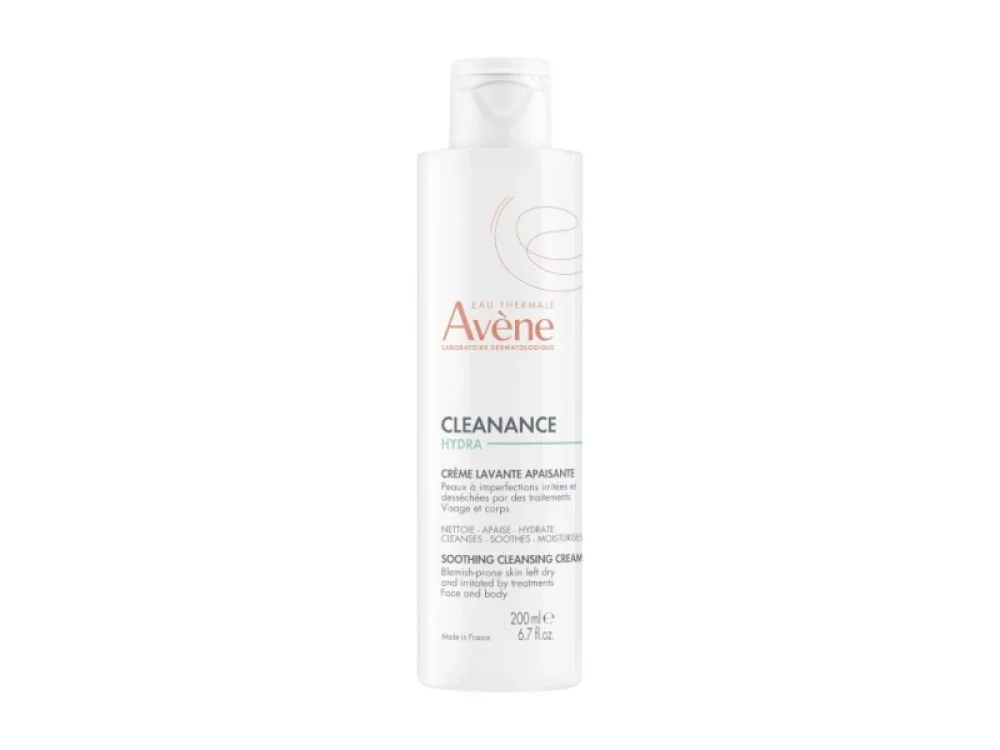 Avene Cleanance Hydra Soothing Cleansing Cream Κρέμα Καθαρισμού για το Δέρμα υπό Ξηραντική Αγωγή, 200ml