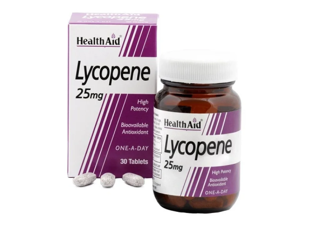 Health Aid Lycopene 25mg Συμπλήρωμα Διατροφής με Λυκοπένιο για την Καλή Υγεία του Οργανισμού & την Υποστήριξη του Προστάτη, 30tabs