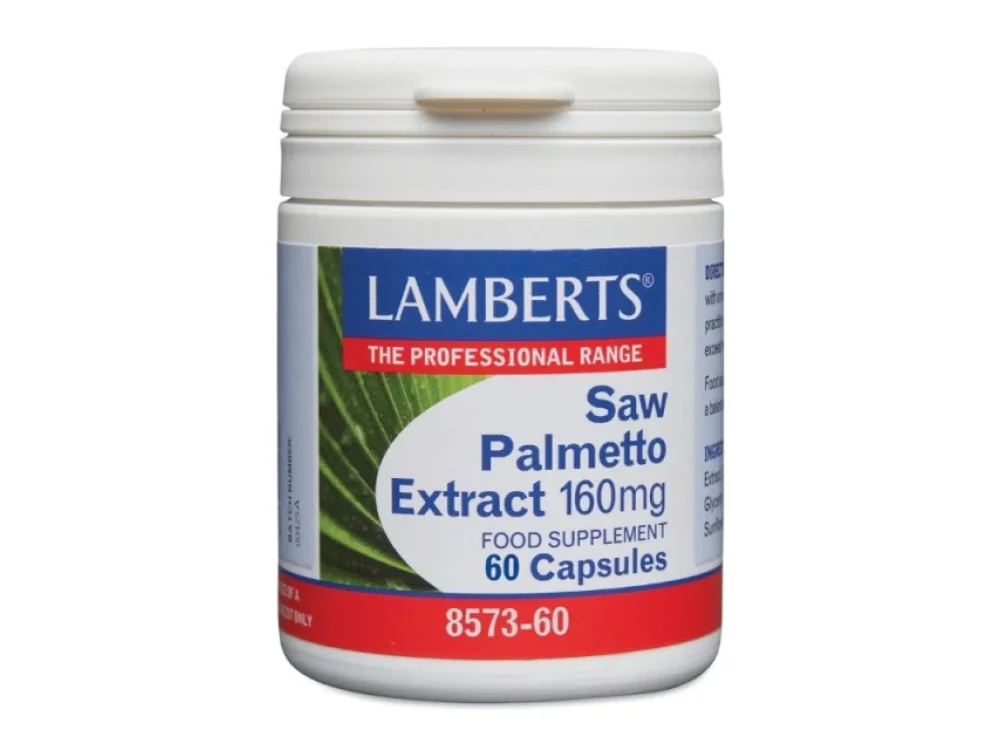 Lamberts Saw Palmetto Extract, Καλή Υγεία του Προστάτη & Γυναικείων Ορμονών 160mg, 60caps