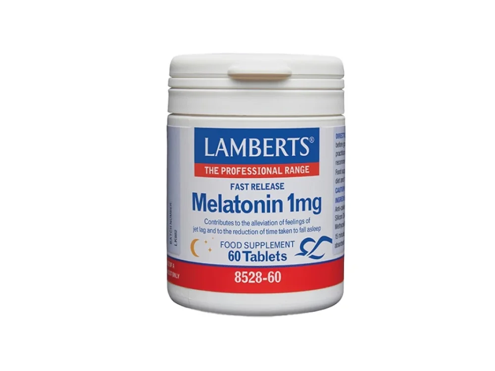 Lamberts Melatonin 1mg Fast Release Συμπλήρωμα Διατροφής με Μελατονίνη, 60 tabs