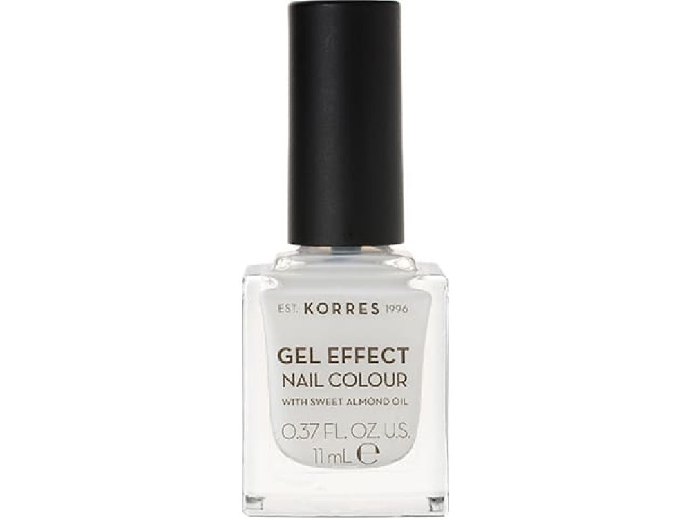 Korres Gel Effect Nail Colour No.2 Porcelain White Βερνίκι Νυχιών, 11ml