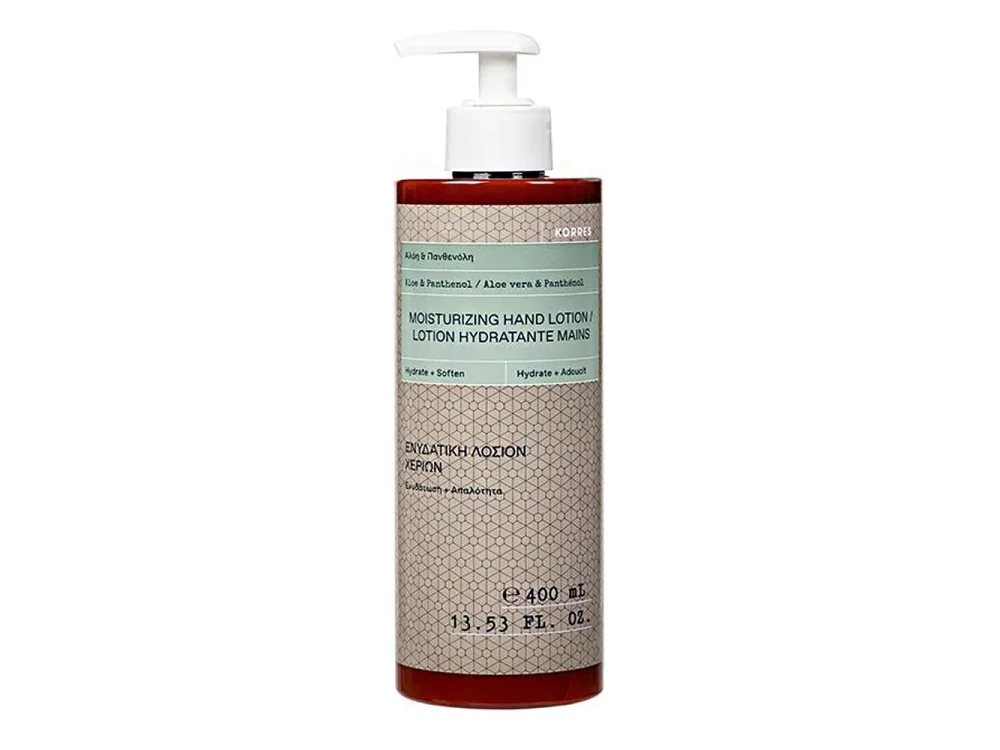 Korres Moisturizing Hand Lotion Ενυδατική Λοσιόν Χεριών με Αλόη & Πανθενόλη, 400ml