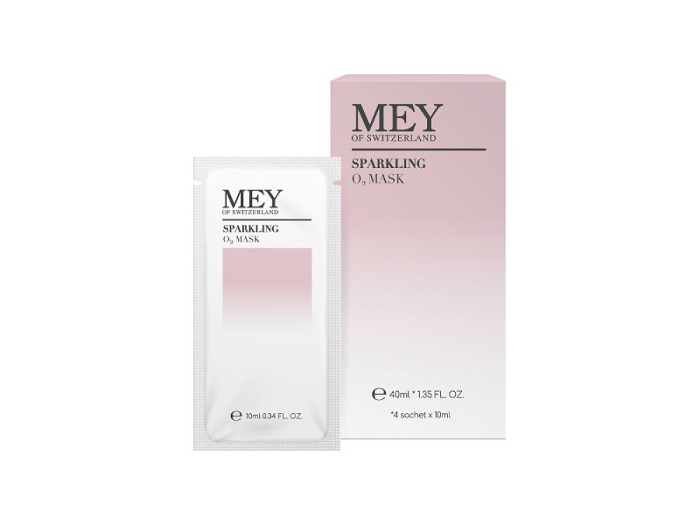 Mey Sparkling O2 Mask, Μάσκα για Ενυδάτωση & Οξυγόνωση του Προσώπου, 4sachet x 10ml