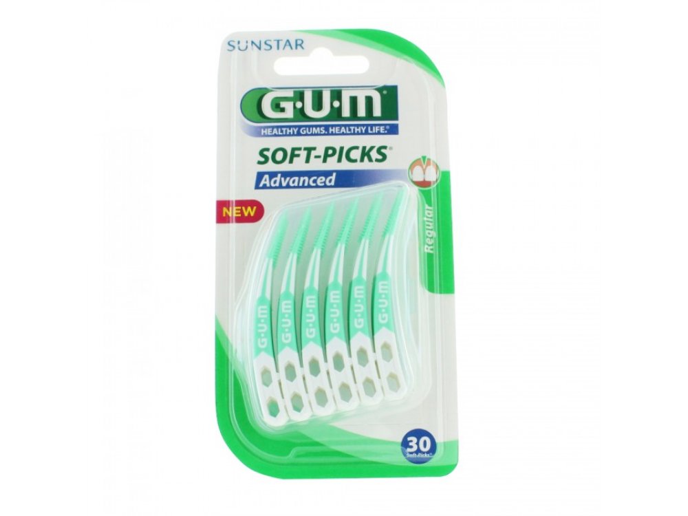 GUM 650 Soft Picks Advanced Regular Μεσοδόντια Βουρτσάκια 30τμχ