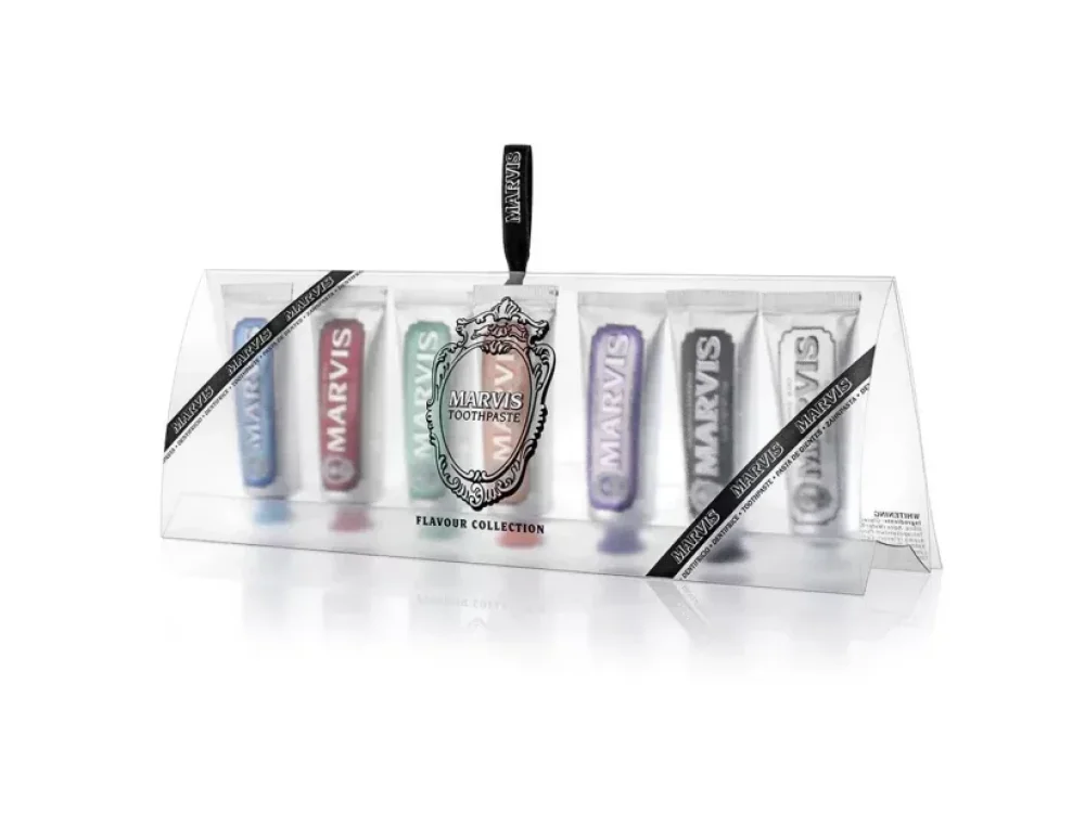 Marvis 7 Flavours Travel Set Toothpaste Οδοντόκρεμες σε 7 Γεύσεις, 7x25ml