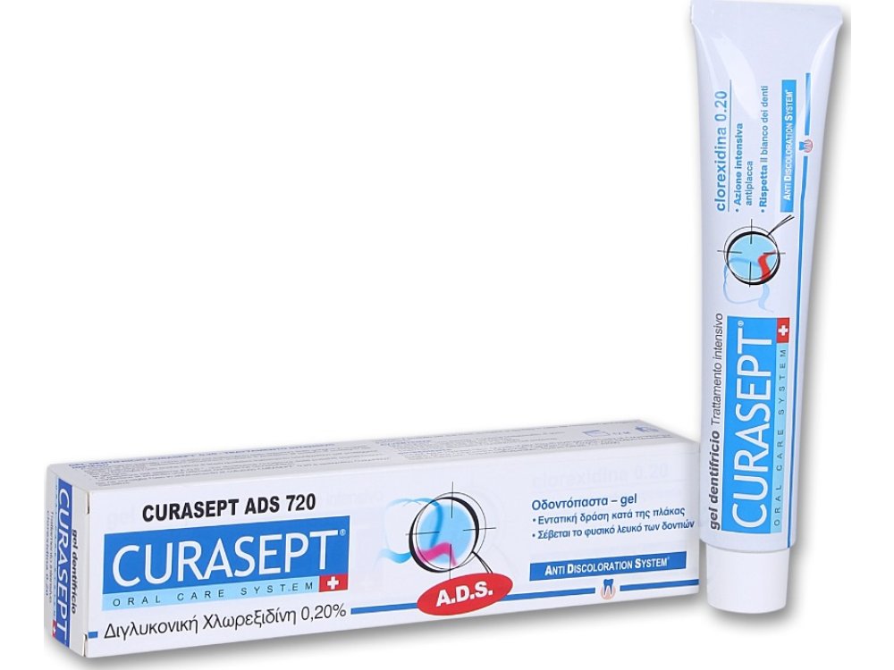 Curaprox Curasept Ads 720, Οδοντόκρεμα 0,20% CHX 75ml