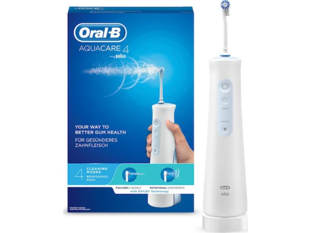 Oral-B Aquacare 4 Oxyjet Ηλεκτρική Οδοντόβουρτσα με Καινοτόμο Σύστημα Καθαρισμού, 1τμχ