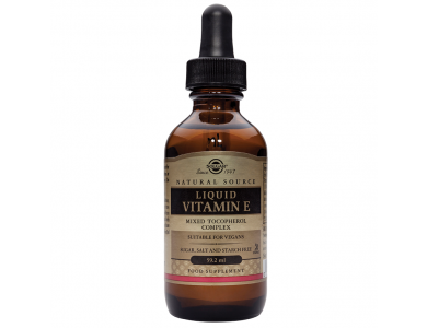 Solgar Natural Liquid Vitamin E Complex 20000IU Ουλές, Πρόληψη Ραγάδων, Αυστηροί Χορτοφάγοι 59.2ml