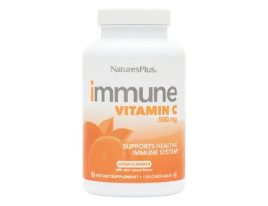 Natures Plus Immune Vitamin C 500mg, 100 Chewables