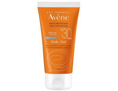 Avene Fluid SPF30, Αντηλιακή Λεπτόρρευστη Κρέμα Προσώπου για Ευαίσθητο Δέρμα, 50ml