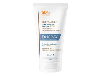 Ducray Melascreen Protective Anti-spot Fluid SPF50+ Light Cream Λεπτόρρευστη Αντηλιακή Κρέμα κατά των Κηλίδων για Κανονικό & Μικτό Δέρμα, 50ml