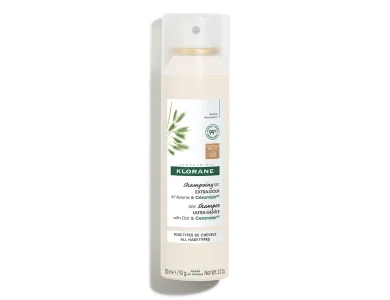 Klorane Dry Shampoo with Oat Milk Ultra-Gentle Ξηρό Σαμπουάν με Γαλάκτωμα Βρώμης για Καστανά-Σκούρα Μαλλιά, 150ml