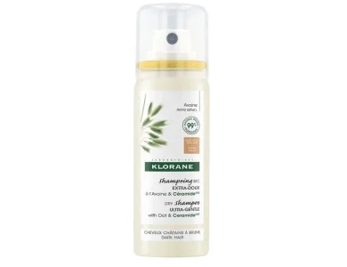 Klorane Dry Shampoo Ultra Gentle Oat & Ceramide Ξηρό Σαμπουάν με Βρώμη για Σκούρα Μαλλιά, 50ml