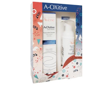 Avene Promo A-Oxitive Smoothing Water Day Cream 30ml +Δώρο Mousse Nettoyante Cleansing Foam Travel 50ml