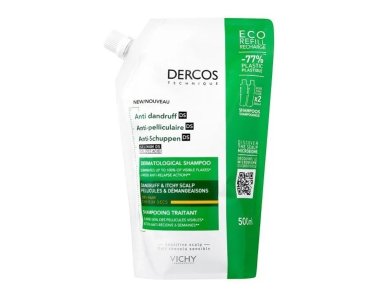 Vichy Dercos Anti-Dandruff DS Dry Refill, Σαμπουάν Κατά Της Πιτυρίδας Για Ξηρά Μαλλιά 500ml