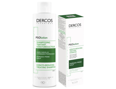 Vichy Dercos PSOlution Shampoo Keratoreducing Treatment, Σαμπουάν για Τριχωτό με Τάση Ψωρίασης, 200ml