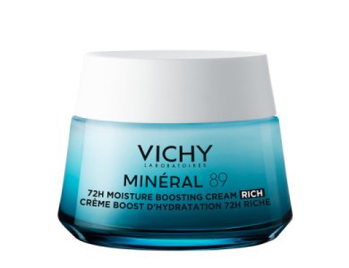 Vichy Mineral 89 72h Moisture Boosting Cream Rich Ενυδατική Κρέμα Προσώπου με Πλούσια Υφή, 50ml