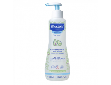 Mustela Cleansing Water-Normal Skin, Νερό Καθαρισμού με Βιολογικό Αβοκάντο, 300ml