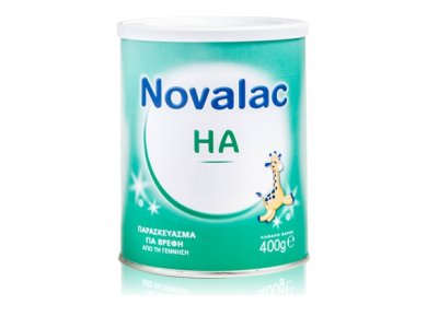 Novalac HA Παρασκεύασμα για Βρέφη από την Γέννηση, Πρόληψη Αλλεργίας με Πολύ Καλή Γεύση 400gr