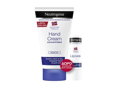 Neutrogena Promo Hand Cream Κρέμα Χεριών με Άρωμα 75 ml +Δώρο Lip Moisturizer Ενυδατικό Στικ Χειλιών 4,8gr
