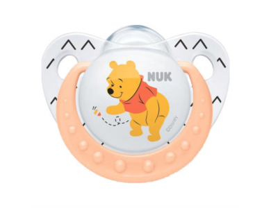 Nuk Trendline Disney Winnie the Pooh Πιπίλα Σιλικόνης 0-6m 1τμχ