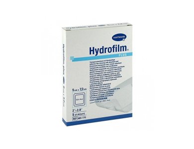 Hartmann Hydrofilm Plus 5cm x 7,2cm, Αυτοκόλλητα Επιθέματα Τραύματος, 5τμχ