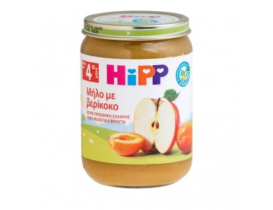 HiPP Φρουτόκρεμα Μήλο με Βερίκοκο από τον 4ο Μήνα 190gr