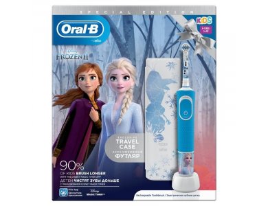 ORAL-B Kids Vitality Παιδική Ηλεκτρική Οδοντόβουρτσα Frozen II & Δώρο Θήκη Ταξιδίου [Special Edition]