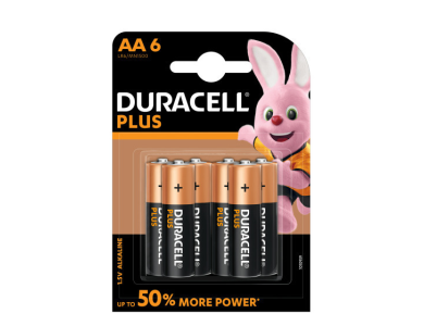 Duracell Plus Power, Αλκαλικές Μπαταρίες AA, 4+2ΔΩΡΟ