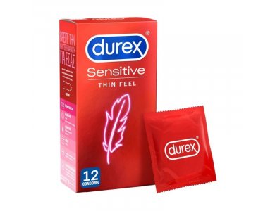 DUREX Sensitive Προφυλακτικά Πολύ Λεπτά, 12τμχ
