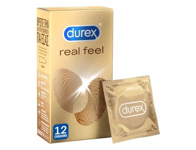 Durex Real Feel Προφυλακτικά με φυσική αίσθηση δέρματος, 12τμχ