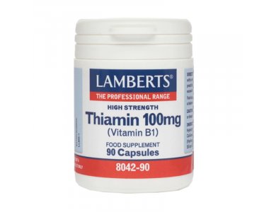 Lamberts Thiamin 100mg (B1) Θειαμίνη 90 Κάψουλες