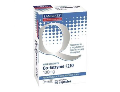 Lamberts Co-Enzyme Q10 100mg, σε μαλακές κάψουλες, 60caps