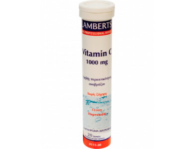 Lamberts Vitamin C 1000mg 20 Αναβράζοντα Δισκία