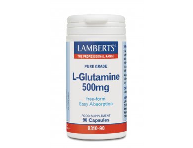 Lamberts L-Glutamine 500mg, Γλουταμίνη, 90caps