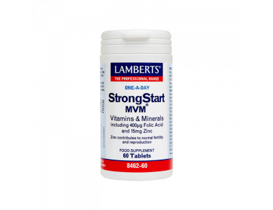 Lamberts Strongstart MVM Πολυβιταμίνη για Γυναίκες που επιθυμούν να συλλάβουν, εγκυμονούν ή θηλάζουν, 60 Tabs