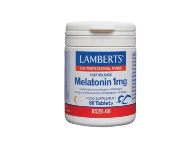 Lamberts Melatonin 1mg Fast Release Συμπλήρωμα Διατροφής με Μελατονίνη, 60 tabs