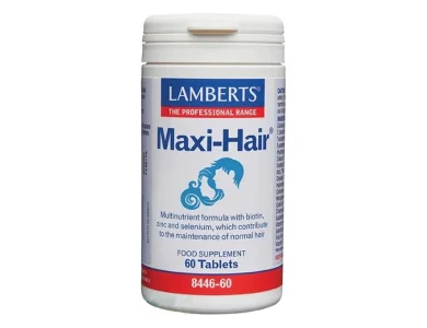 Lamberts Maxi Hair New Formula για την Υγεία & την Εμφάνιση του Δέρματος & της Τρίχας, 60 tabs