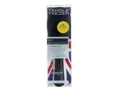 Tangle Teezer Wet Detangler, Βούρτσα Ιδανική για Βρεγμένα Μαλλιά, Μαύρη, 1τμχ