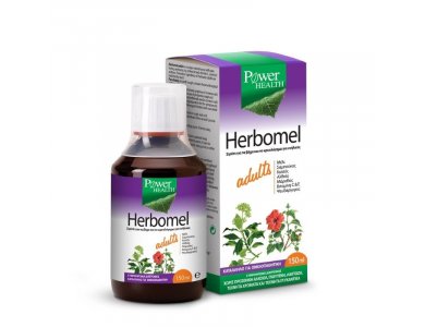Power Health Herbomel Adults Σιρόπι για το Βήχα & το Κρυολόγημα για Ενήλικες 150ml