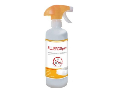 Allergopet Spray, Αντιαλλεργικό Σπρέι Προστασίας από Ακάρεα, Κοριούς και Ψύλλους, 500ml
