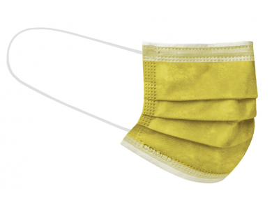 CSMED Χειρουργική Μάσκα Χρώμα Sunny Yellow (Κίτρινο του Ήλιου), Τύπου IΙ ΕΛΟΤ EN 14683+AC, 1τμχ