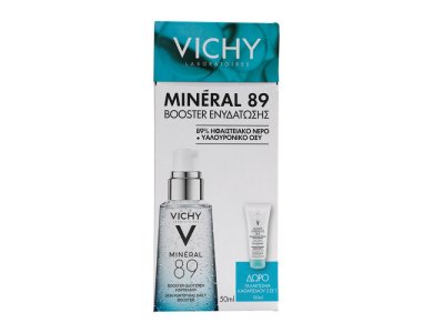 Vichy Promo Mineral89 Booster Ενυδάτωσης, 50ml & Δώρο Purete Thermale Γαλάκτωμα Καθαρισμού & Ντεμακιγιάζ 3σε1, 100ml