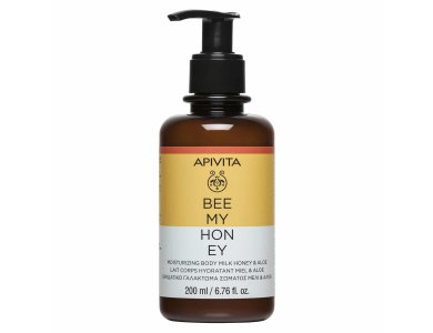 Apivita Bee my Honey Moisturizing Body Milk with Honey & Aloe, Ενυδατικό Γαλάκτωμα με Μέλι & Αλόη, 200ml