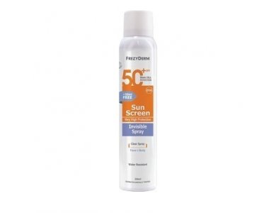 Frezyderm Sunscreen Invisible Spray SPF50+ Αντηλιακό Σπρέι για Πρόσωπο/Σώμα 200ml